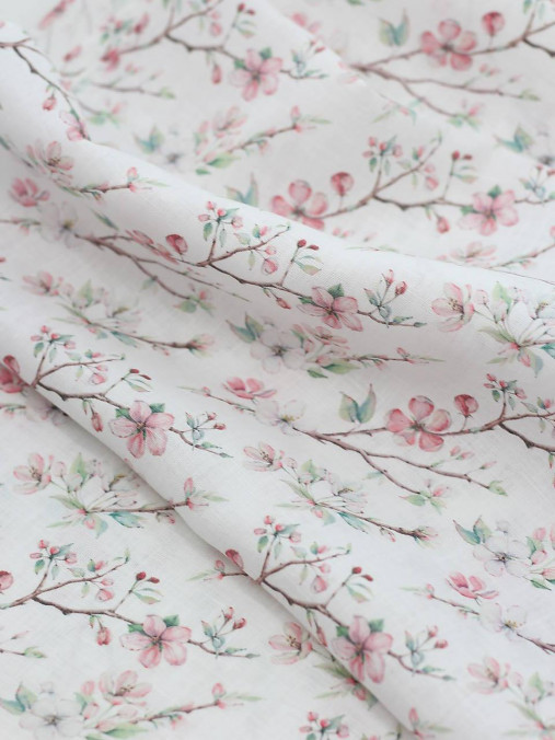 Pôvabná kvetinová šatka z jemného ľanu "Sakura"