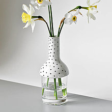 Dekorácie - Váza Porcelán / sklo - 14569958_