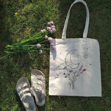 Nákupné tašky - Taška Mesačné kvety - 14569316_