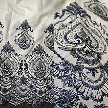 Šaty - Letné madeirové šaty (rôzne varianty) (bielo-modrá 2) - 14568616_