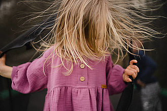 Detské oblečenie - Mušelínové šaty: VARIO_dress girl - 14568365_