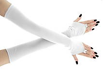 Rukavice - Dámské svadobné biele rukavice 0025R4 - 14571044_