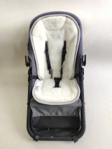 Detský textil - Univerzálna podložka do kočíka Joolz / Bugaboo/ Britax/ Moon/ Thule/ TFK/  100% Merino top super wash Natural na mieru - 14570184_