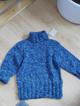 Detské oblečenie - modrý roláčik detský-unisex-V Ý P R E D A J - 14571276_
