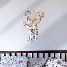 Dekorácie - Údaje o narodení dieťatka - drevený medvedík Koala - 14570999_