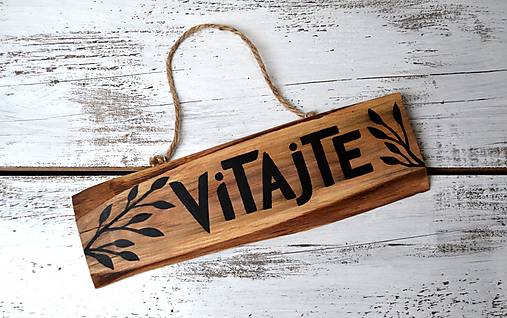 Tabuľky - Tabuľka na dvere - Vitajte - 14570099_
