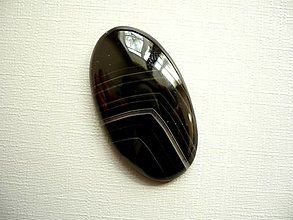 Minerály - Kabošon - onyx 37 mm, č.1f - 14572216_