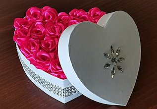 Dekorácie - Flower box - Srdce veľké - 14573618_