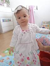 Detské topánky - Sandálky s mašličkou + čelenka - 14576084_