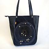 Veľké tašky - Veľká kabelka "Lesky v čiernej" - 14577657_