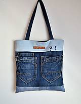 Veľké tašky - Riflová taška 1 - 14578616_