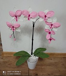 Dekorácie - Háčkovaná orchidea - 14580792_