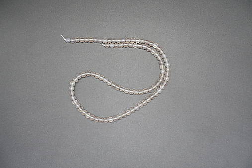 Minerály - Rýchly výber okrúhlych korálok 4mm 1. časť (šnúry) (Achát sivý (94ks)) - 14581746_