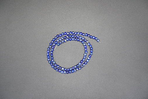  - Rýchly výber okrúhlych korálok 4mm 1. časť (šnúry) (Lapis Lazuli (103)) - 14582421_