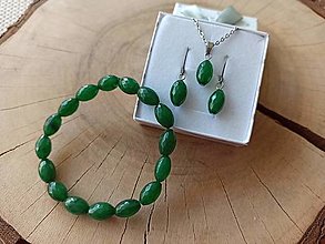 Sady šperkov - Sada jadeit - 14583418_
