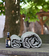 Úžitkový textil - Ľanový vaflový uterák - 14584257_