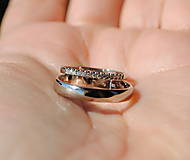 Prstene - Obrúčky úzke s diamantmi - 14585254_