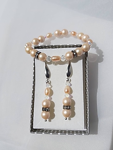 Sady šperkov - Perla créma - 14586045_