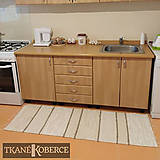 Úžitkový textil - Tkaný koberec hnedý - 14586124_