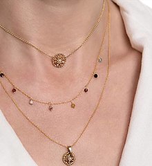 Náhrdelníky - náhrdelník Adel v zlatej - 14589308_