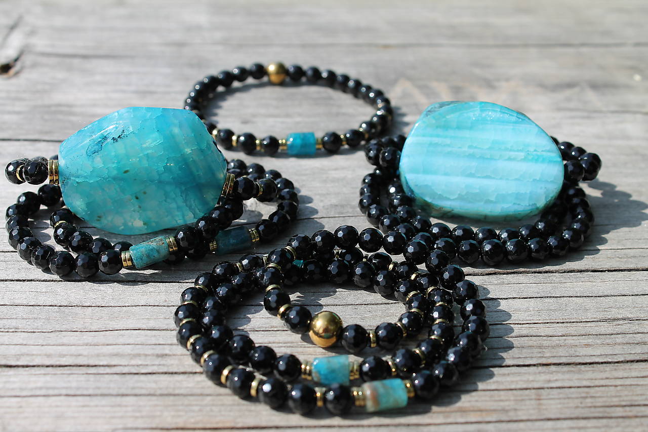 Náhrdelník Achát Big +krabička v cene