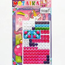 Iný materiál - Mozaikový obrázok, vypuklé dieliky, jednorožec, (muffin) - 14592113_