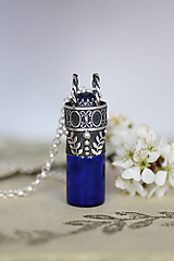 Iné šperky - Strieborný roll-on šperk s lapisom lazuli - Myrra Queen - 14590650_