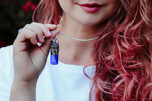 Strieborný roll-on šperk s lapisom lazuli - Myrra Queen