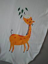 Detský textil - Vak s maľovanou žirafou 2-6rokov - 14591080_