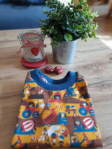 Detské oblečenie - Detské tričko (mikina) "Stavbár Tom" - 14592697_