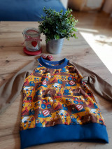 Detské oblečenie - Detské tričko (mikina) "Stavbár Tom" - 14592699_