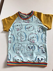 Detské oblečenie - Detské tričko "Zvieratká pri vode" - 14592757_