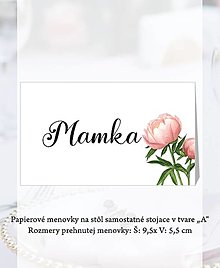 Úložné priestory & Organizácia - Papierová menovka - 14590882_