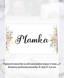 Úložné priestory & Organizácia - Papierová menovka - 14591152_