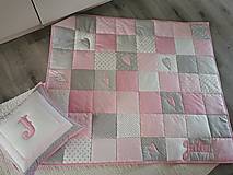 Úžitkový textil - Patchwork súprava Pink July  - 14594944_