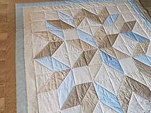 Úžitkový textil - Dvojposteľová deka patchwork - B&B - 14595141_