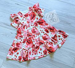 Detské oblečenie - Šaty kvetinkove - 14595244_