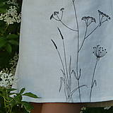 Šaty - Šaty ľanové Čierne trávy - 14595175_