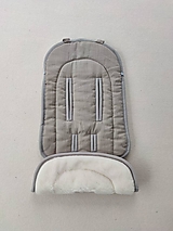 Detský textil - Joolz AER Seat Liner / Podložka do kočíka 100% Merino top super wash Natural Elegant 100% ľan Beige - 14594446_