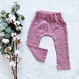 Detské oblečenie - Mušelínové pudláčiky - ružové - 14594321_