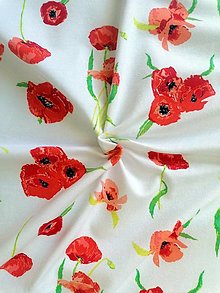 Textil - Úplet Poppy Reflections - 14596621_