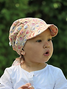 Detské čiapky - Letný detský šilt mušle - 14595860_