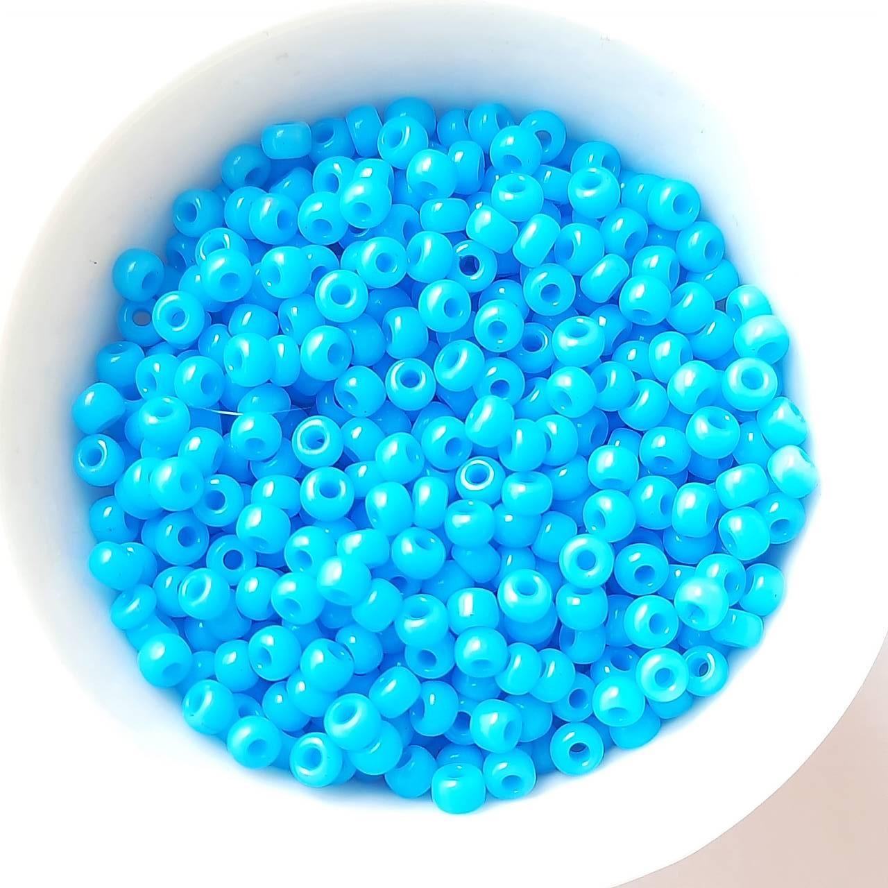 Rokajl MIYUKI 8/0=3mm-round-5g (opaque turquoise blue)