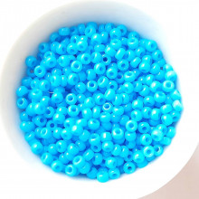 Korálky - Rokajl MIYUKI 8/0=3mm-round-5g (opaque turquoise blue) - 14596990_