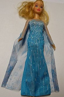 Hračky - Plesové Barbie šaty (Modré plesové šaty) - 14595739_