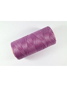 Galantéria - Polyesterové voskované šnúrky (Linhasita) 0,5mm, Škála farieb 2 (Fialová č.236) - 14595383_