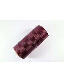 Galantéria - Polyesterové voskované šnúrky (Linhasita) 0,5mm, Škála farieb 2 (Bordová č.630) - 14595384_