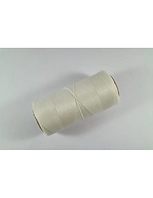 Galantéria - Polyesterové voskované šnúrky (Linhasita) 0,5mm,  Škála farieb 3 (Biela natural) - 14595842_