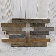 Dekorácie - Drevený krížik zo starého dreva - 14595519_