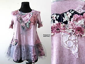 Šaty - Ružové vyšívané letné šaty s krátkym rukávom - 14597110_